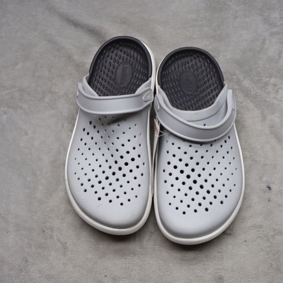 Crocs Unisex M9 W11 Clogs Grey LiteRide InMotion Slip On Comfort Sporty Casual main image 9
